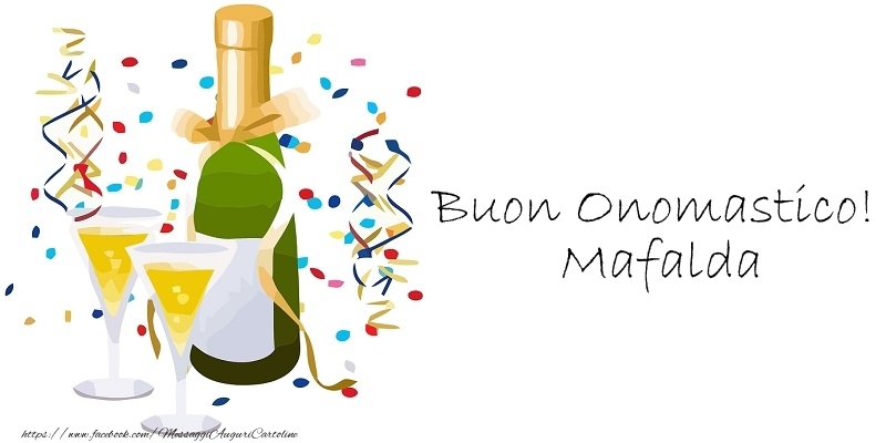 Cartoline di onomastico - Champagne | Buon Onomastico! Mafalda
