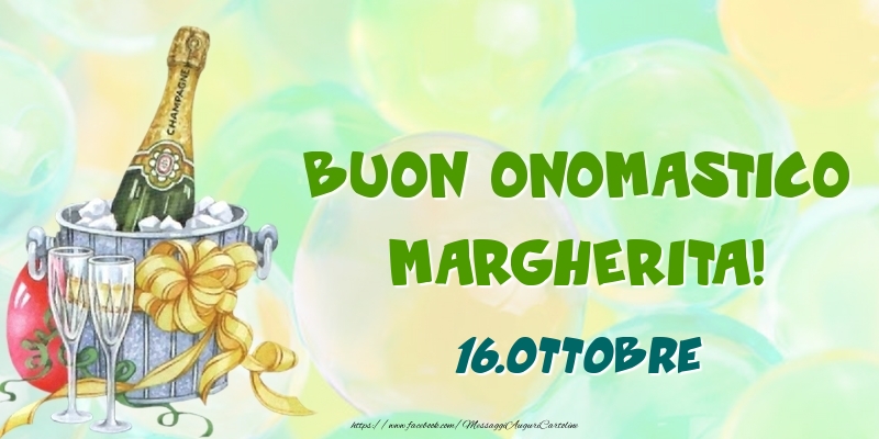 Cartoline di onomastico - Buon Onomastico, Margherita! 16.Ottobre