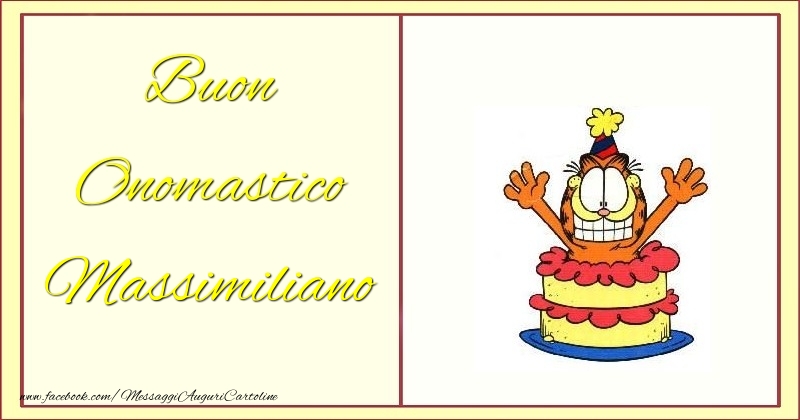  Cartoline di onomastico - Torta | Buon Onomastico Massimiliano