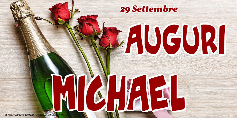 Cartoline di onomastico - 29 Settembre - Auguri Michael!