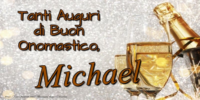 Cartoline di onomastico - Tanti Auguri di Buon Onomastico, Michael