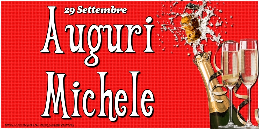 Cartoline di onomastico - 29 Settembre - Auguri Michele!