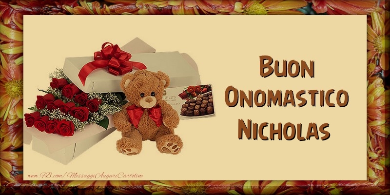 Cartoline di onomastico - Buon Onomastico Nicholas