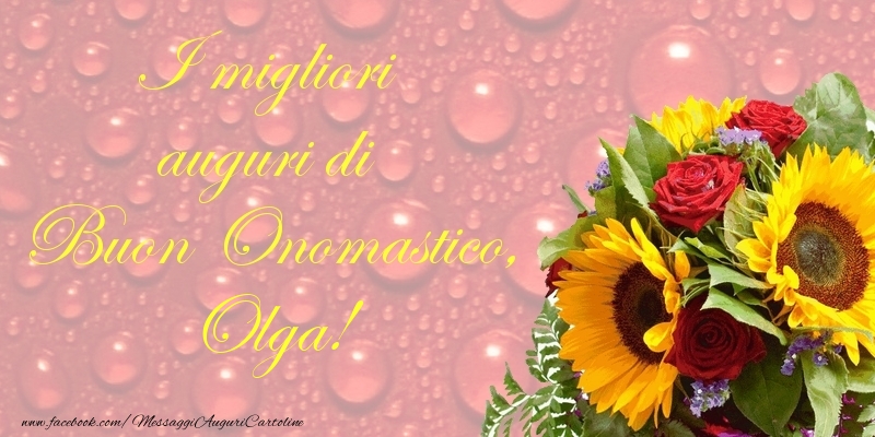 Cartoline di onomastico - I migliori auguri di Buon Onomastico, Olga