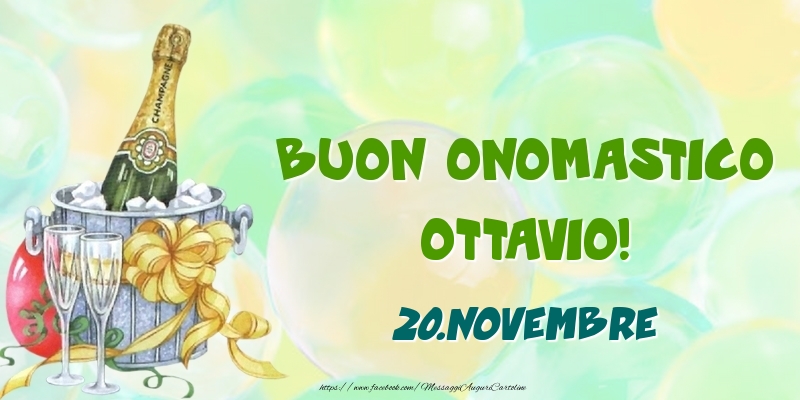 Cartoline di onomastico - Buon Onomastico, Ottavio! 20.Novembre