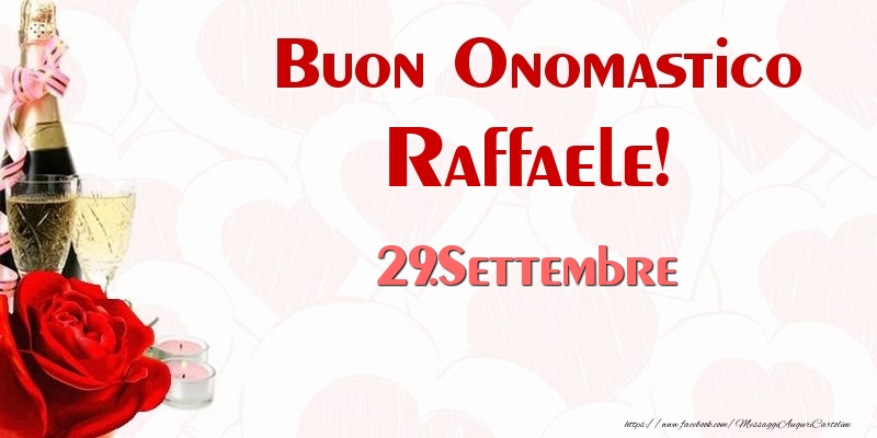 Cartoline di onomastico - Buon Onomastico Raffaele! 29.Settembre