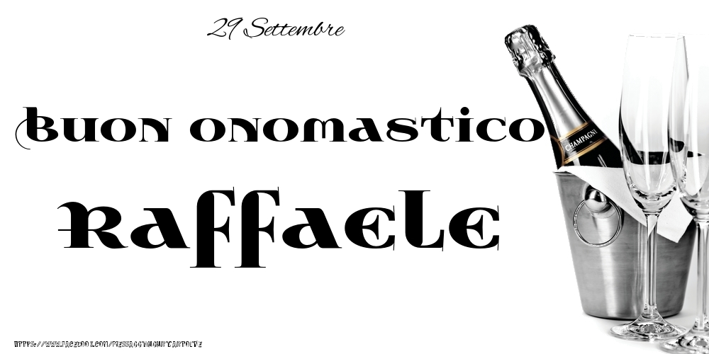 Cartoline di onomastico - 29 Settembre - Buon onomastico Raffaele!