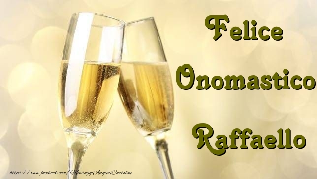 Cartoline di onomastico - Champagne | Felice Onomastico Raffaello