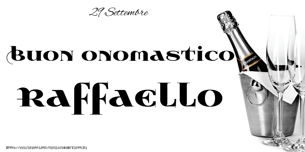 Cartoline di onomastico - 29 Settembre - Buon onomastico Raffaello!