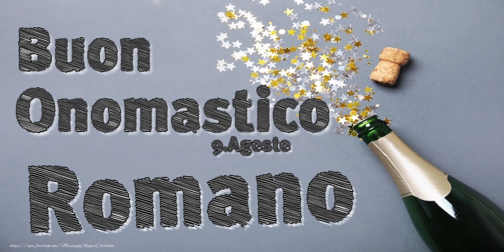 Cartoline di onomastico - 9.Agosto - Buon Onomastico Romano!