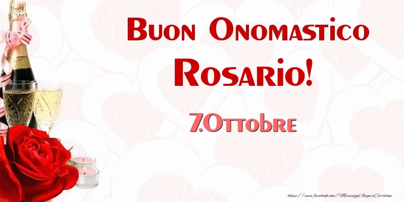 Cartoline di onomastico - Buon Onomastico Rosario! 7.Ottobre