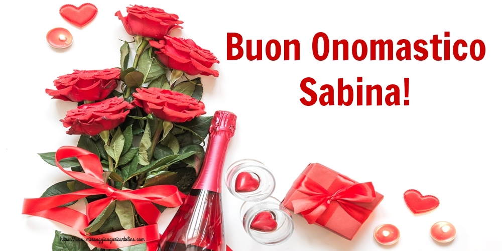  Cartoline di onomastico - Fiori | Buon Onomastico Sabina!