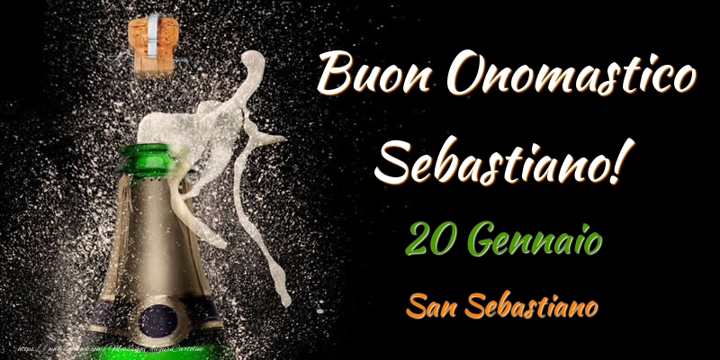 Cartoline di onomastico - Buon Onomastico Sebastiano! 20 Gennaio San Sebastiano