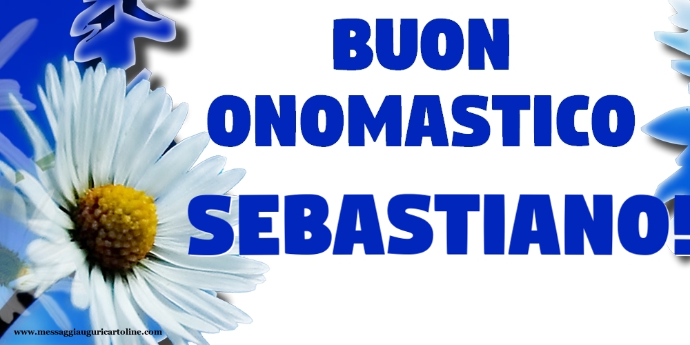 Cartoline di onomastico - Buon Onomastico Sebastiano!