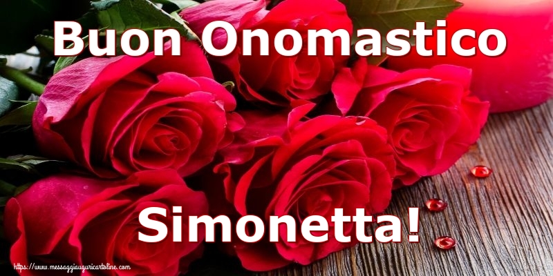 Cartoline di onomastico - Buon Onomastico Simonetta!