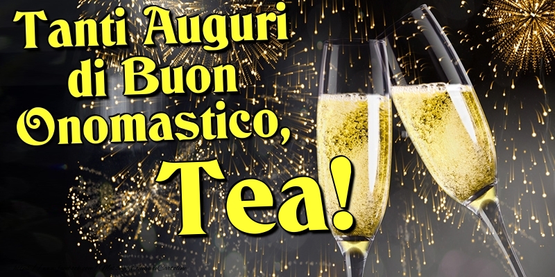  Cartoline di onomastico - Champagne | Tanti Auguri di Buon Onomastico, Tea