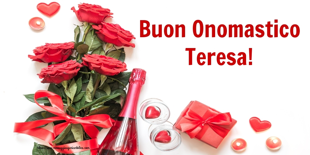 Cartoline di onomastico - Buon Onomastico Teresa!