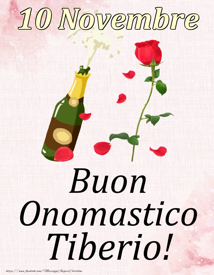 Cartoline di onomastico - Buon Onomastico Tiberio! - 10 Novembre