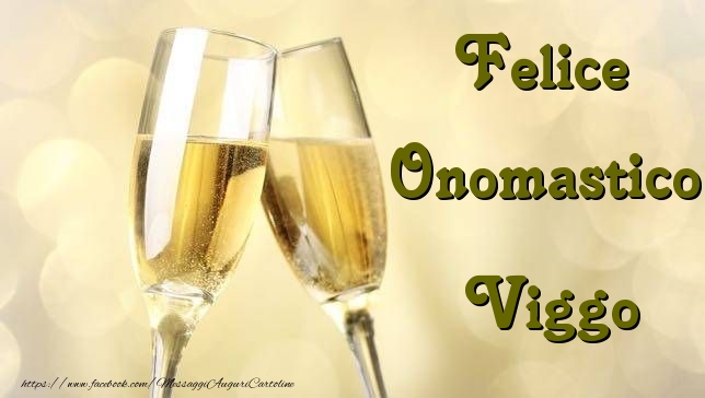 Cartoline di onomastico - Champagne | Felice Onomastico Viggo