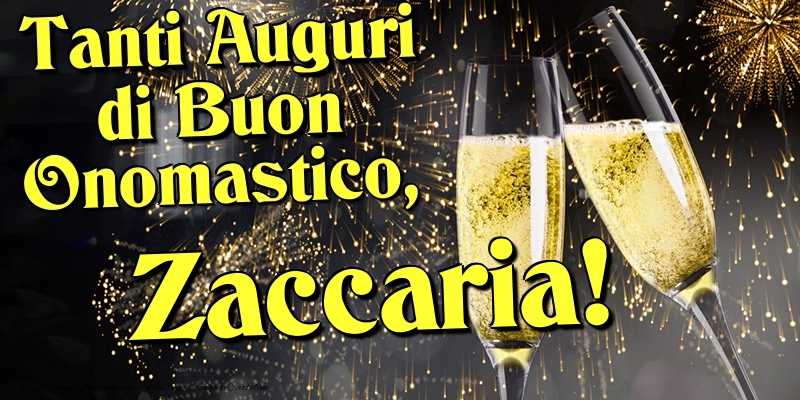  Cartoline di onomastico - Champagne | Tanti Auguri di Buon Onomastico, Zaccaria