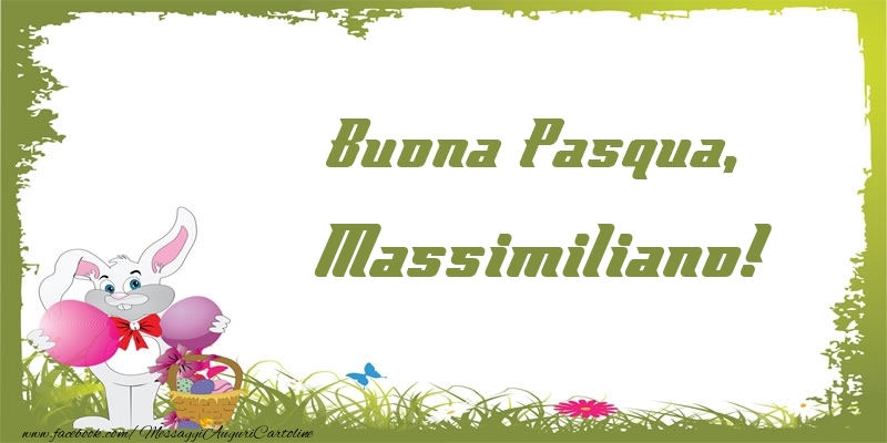 Cartoline di Pasqua - Coniglio & Uova | Buona Pasqua, Massimiliano!