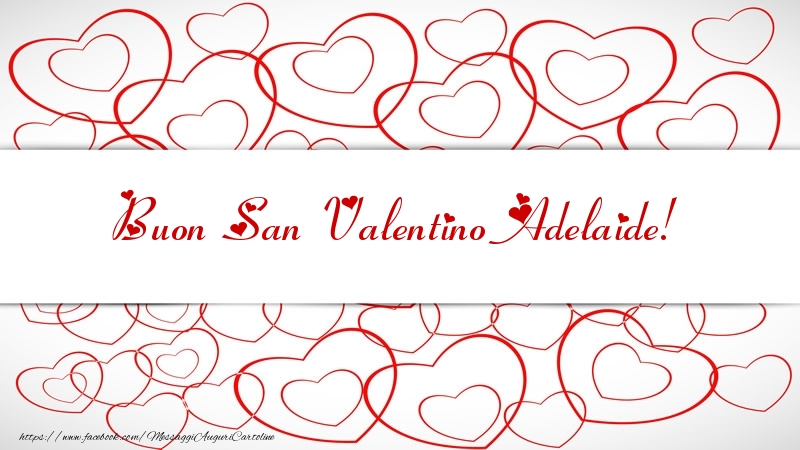 Cartoline di San Valentino - Cuore | Buon San Valentino Adelaide!