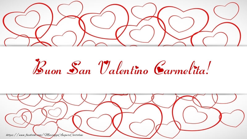 Cartoline di San Valentino - Cuore | Buon San Valentino Carmelita!