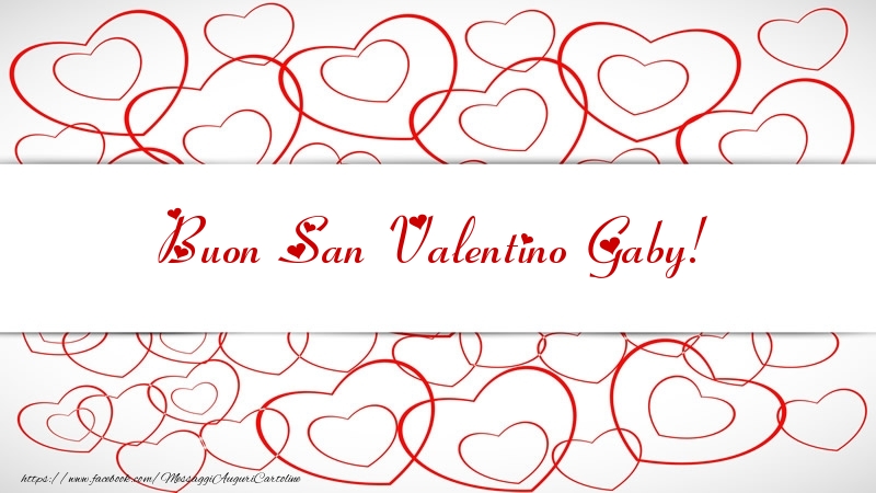 Cartoline di San Valentino - Cuore | Buon San Valentino Gaby!