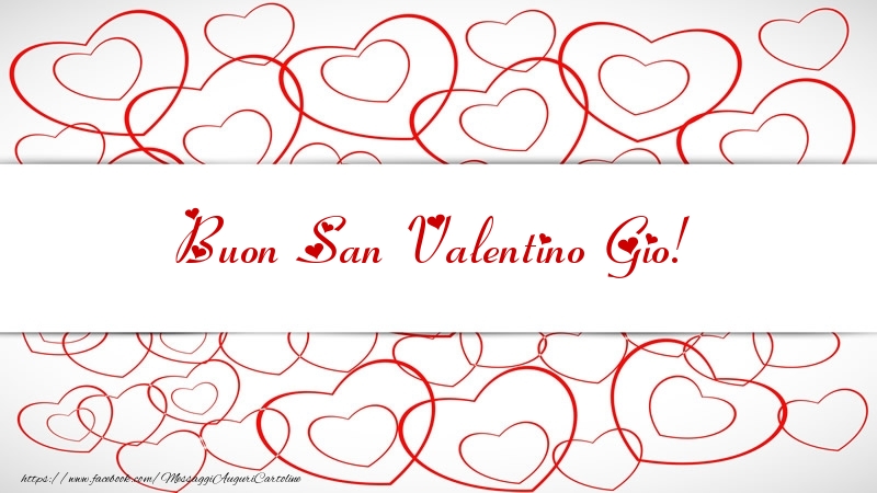Cartoline di San Valentino - Cuore | Buon San Valentino Gio!