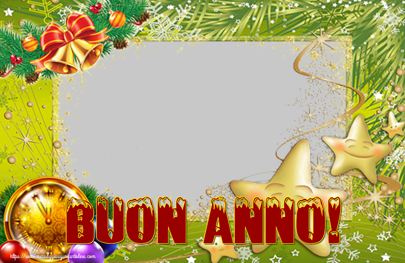 Cartoline personalizzate di Buon Anno - Buon Anno! - Cornice foto di Buon Anno