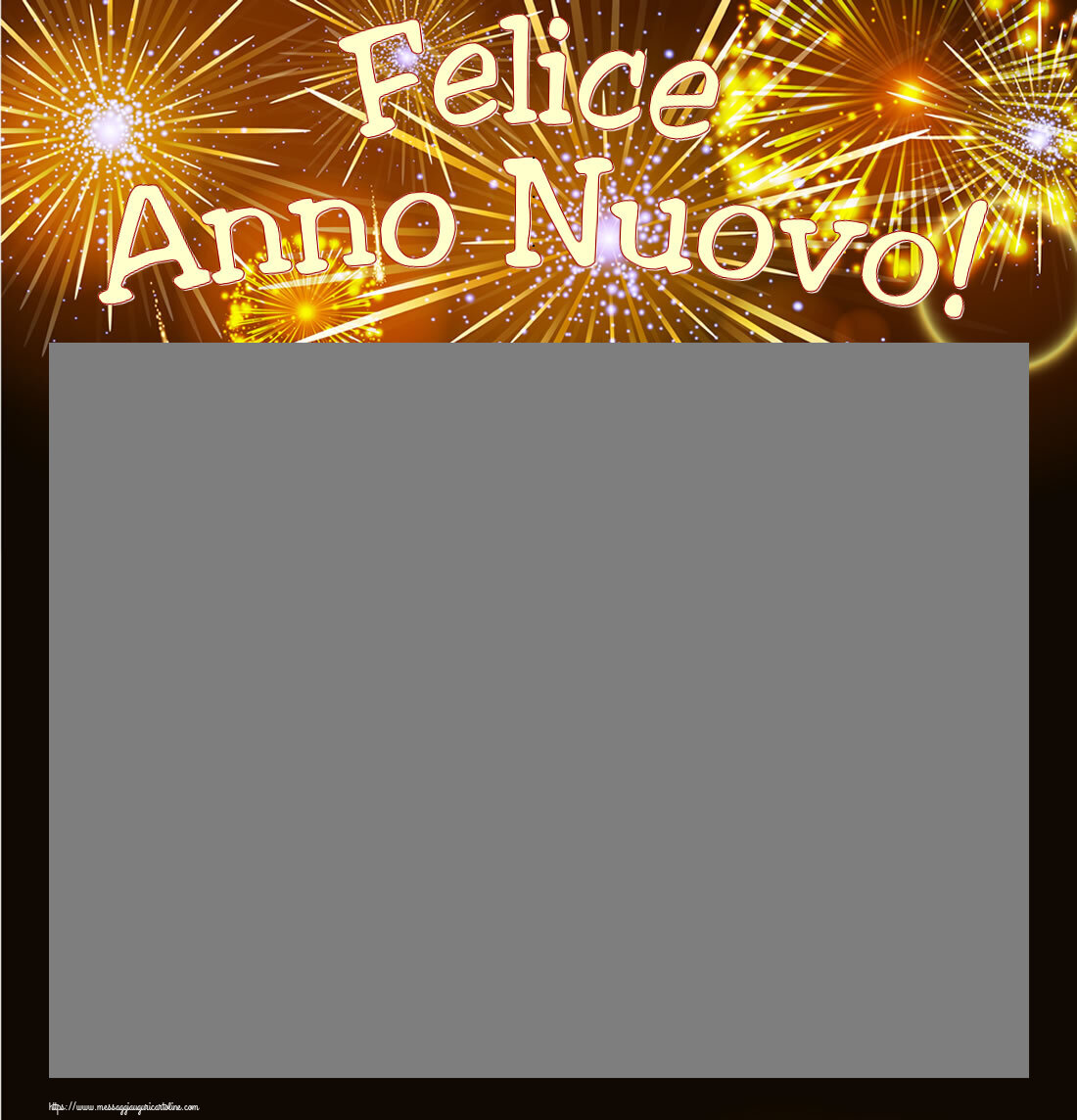 Cartoline personalizzate di Buon Anno - Fuochi D'artificio | Felice Anno Nuovo! - Cornice foto di Buon Anno