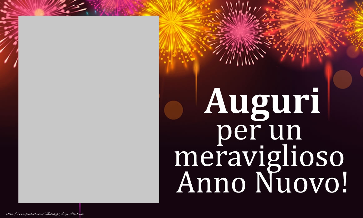 Cartoline personalizzate di Buon Anno - Fuochi D'artificio | Auguri per un meraviglioso Anno Nuovo! - Cornice foto di Buon Anno
