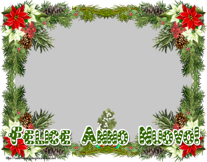 Cartoline personalizzate di Buon Anno - Albero Di Natale | Felice Anno Nuovo! - Cornice foto
