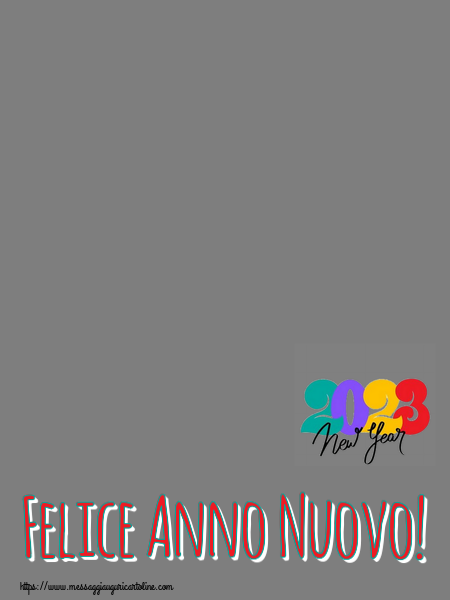 Cartoline personalizzate di Buon Anno - 2023 | Felice Anno Nuovo! - Cornice foto ~ New Year