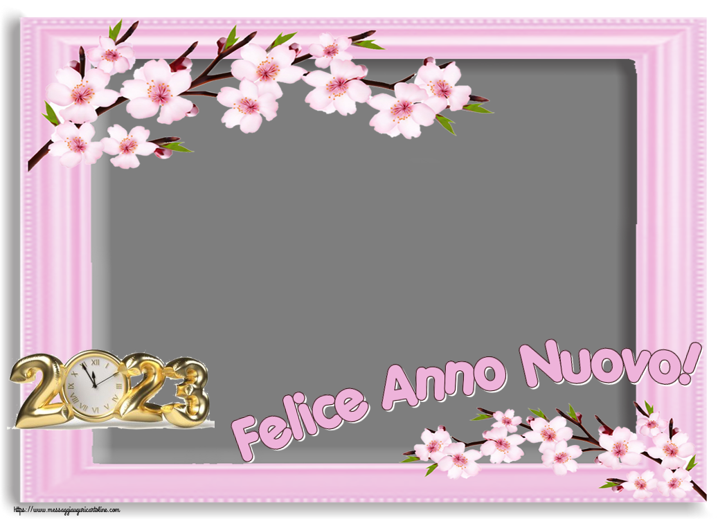 Cartoline personalizzate di Buon Anno - Felice Anno Nuovo! - Cornice foto