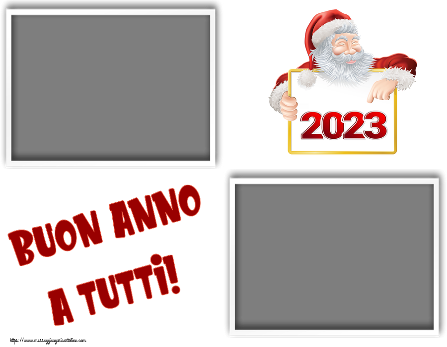 Cartoline personalizzate di Buon Anno - 2023 | Buon Anno a tutti! - Cornice foto