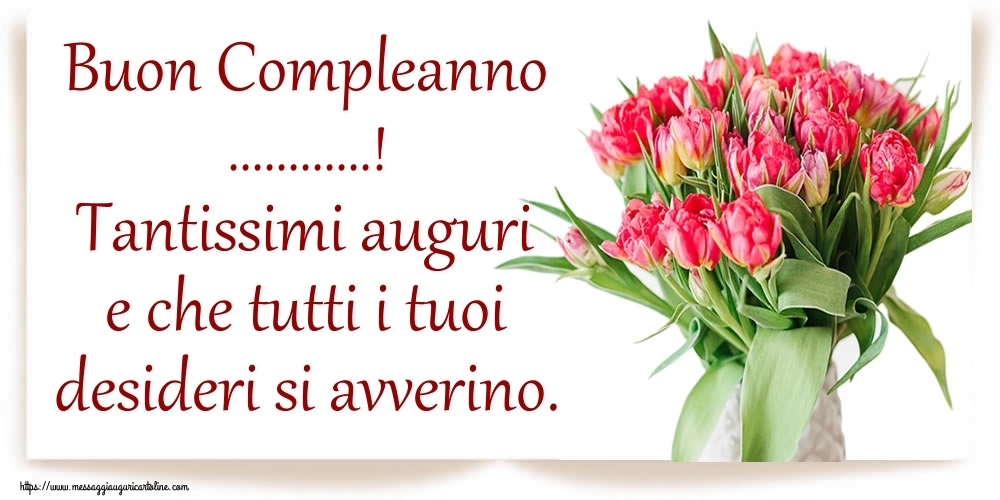 Cartoline Personalizzate Di Compleanno Con Fiori Messaggiauguricartoline Com