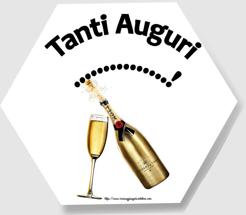 Cartoline personalizzate di compleanno - 🍾🥂 Champagne | Tanti Auguri ...!