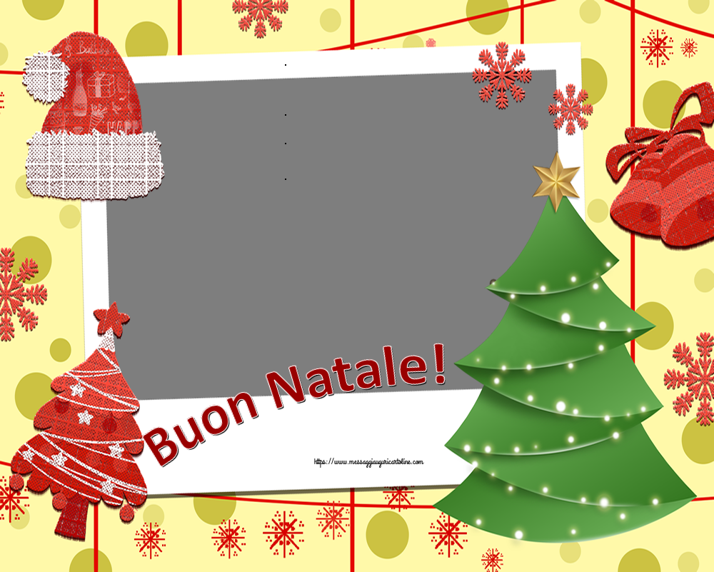 Cartoline personalizzate di Natale - Buon Natale! - Cornice foto di Natale