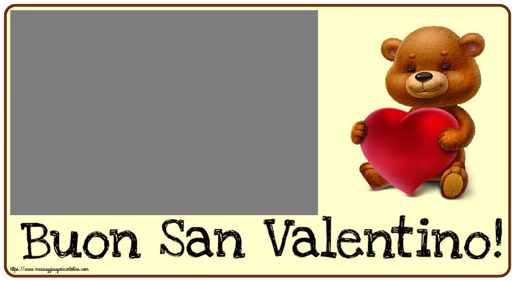 Cartoline personalizzate di San Valentino - Buon San Valentino! - Cornice foto