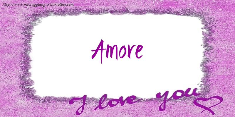 Cartoline d'amore per Moglie - I love amore!