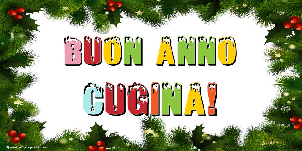Cartoline di Buon Anno per Cugina - Buon Anno cugina!