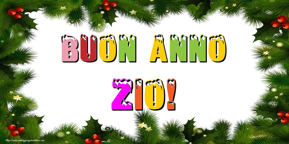 Cartoline di Buon Anno per Zio - Buon Anno zio!