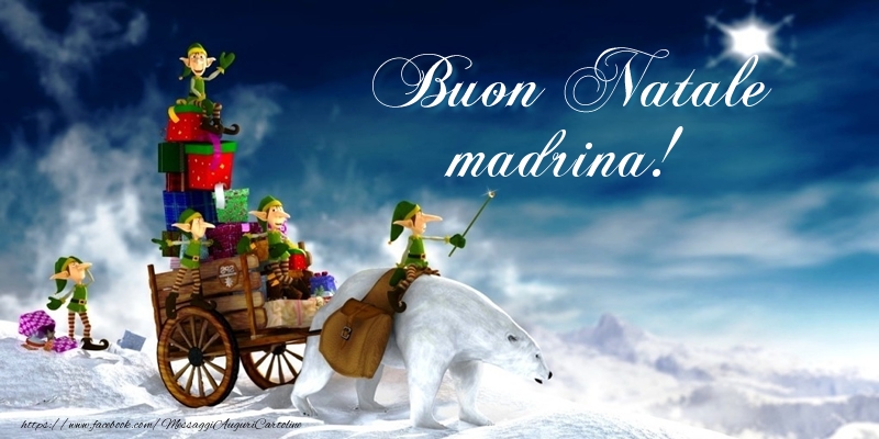 Cartoline di Natale per Madrina - Buon Natale madrina!