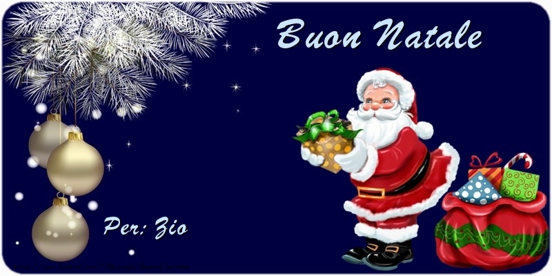 Cartoline di Natale per Zio - Buon Natale zio