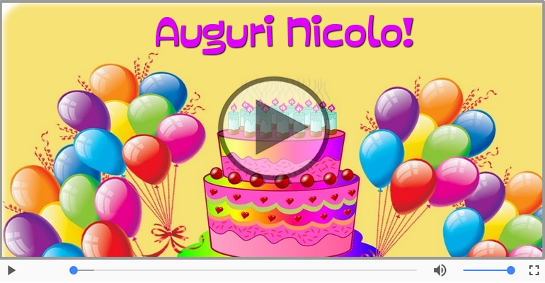 Tanti Auguri di Buon Compleanno Nicolo!