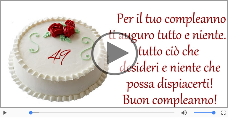 Cartoline musicali: Buon Compleanno 49 anni!