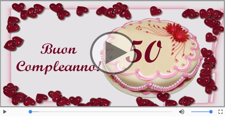 Cartoline animate e musicali: Buon Compleanno 50 anni!