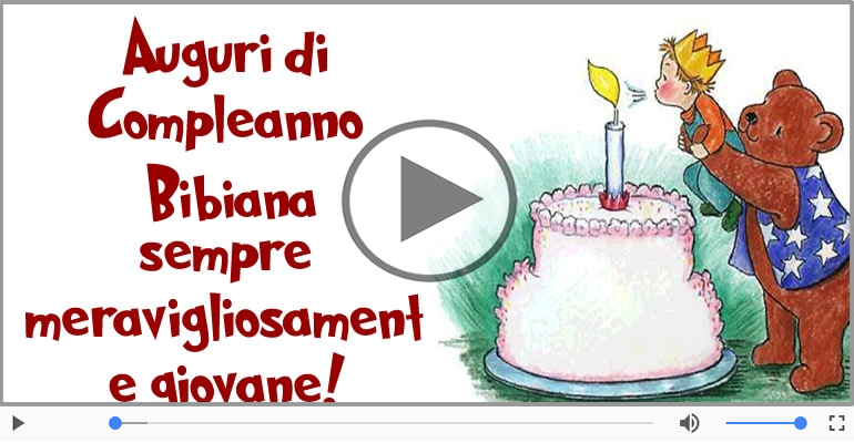 It's your birthday Bibiana ... Buon Compleanno!
