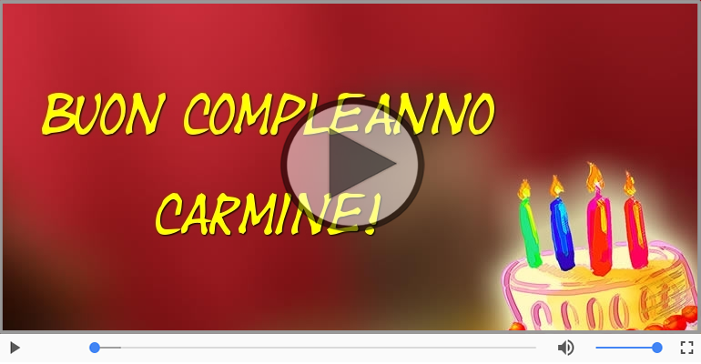 Buon Compleanno Carmine!